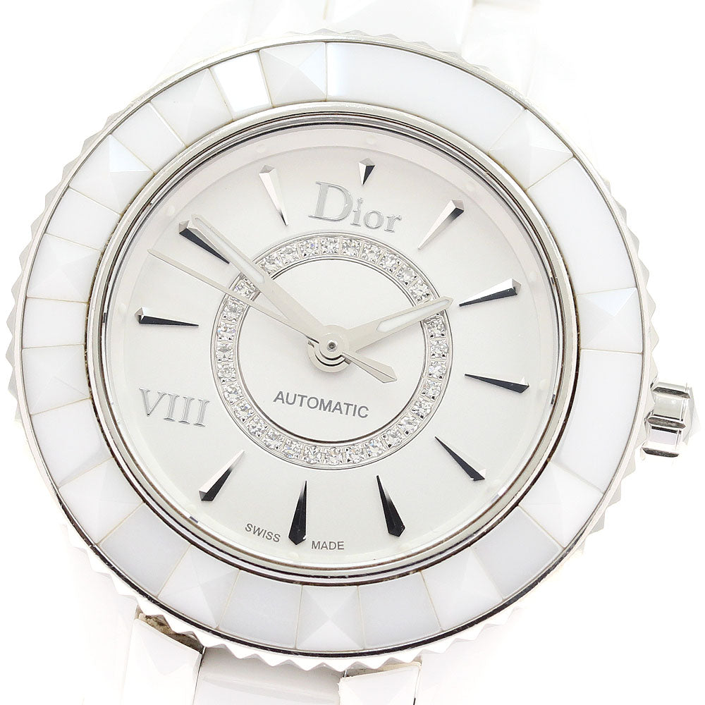 Dior VIII Huit CD1235E3 Diamond Silver Dial Automatic Ladies Watch_947266