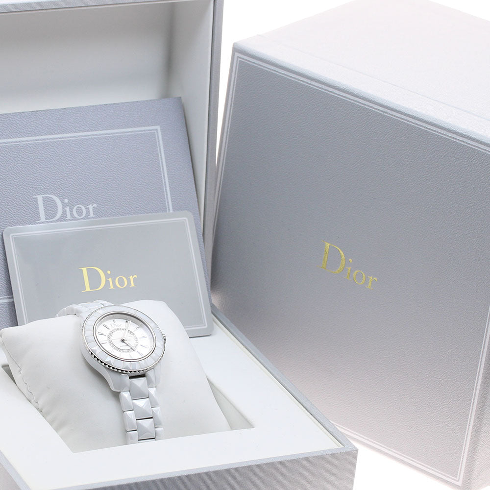 Dior VIII Huit CD1235E3 Diamond Silver Dial Automatic Ladies Watch_947266