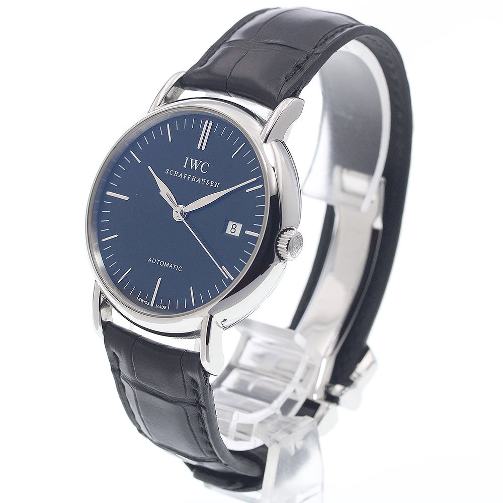 IWC SCHAFFHAUSEN Portofino IW356308 Date black Dial Automatic Men's Watch_947272