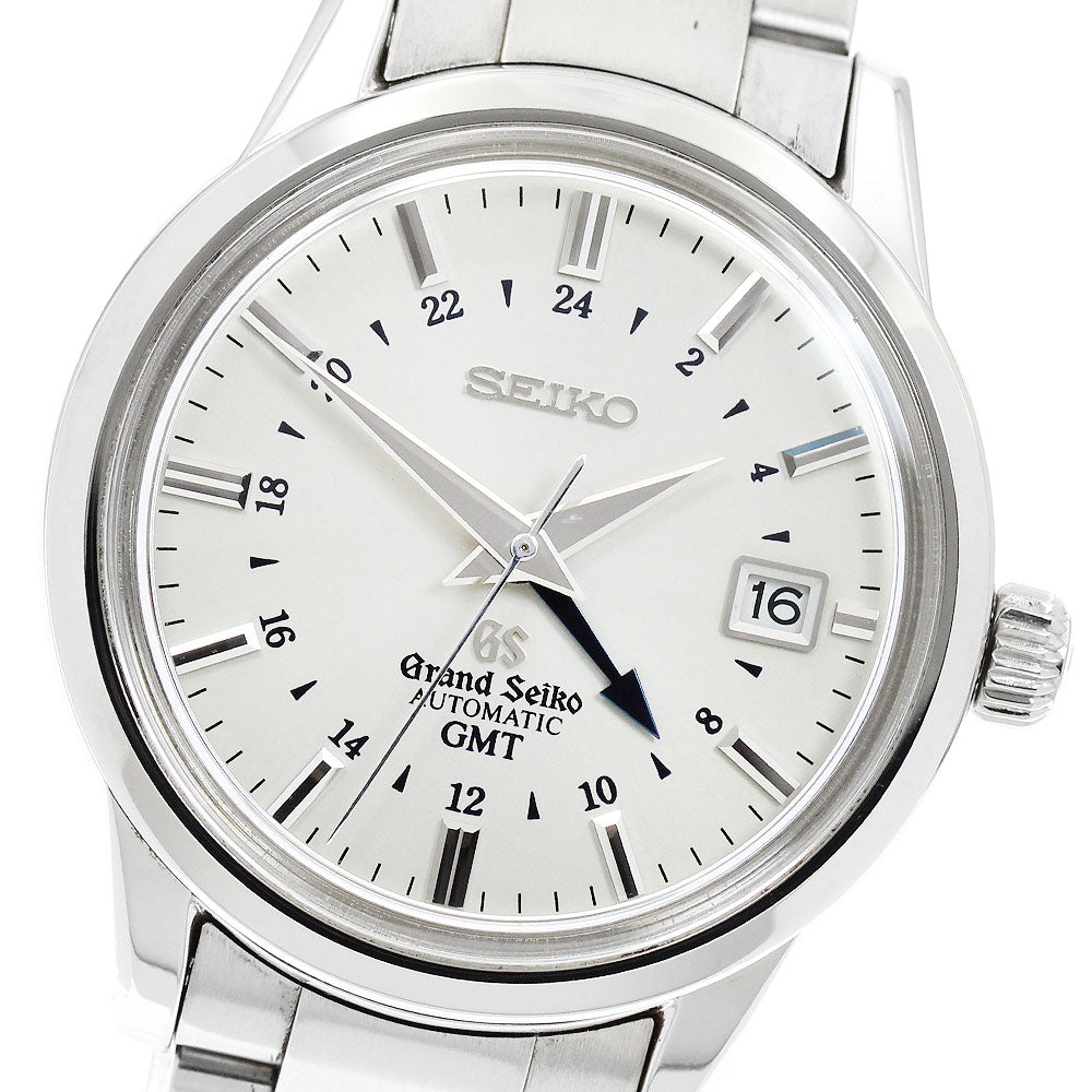 SEIKO Grand Seiko SBGM003/9S56-00B0 GMT date Silver Dial Automatic Men's_947273