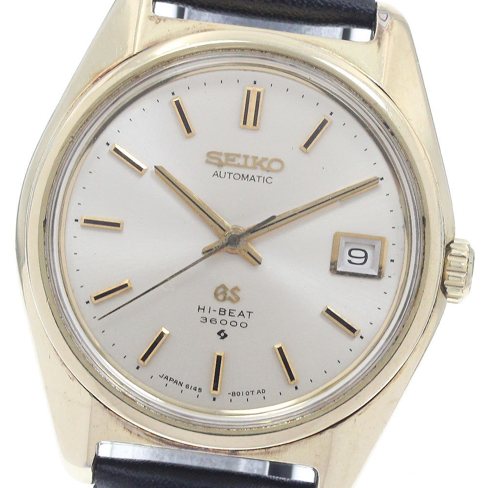 SEIKO Grand Seiko 6145-8000 Date Silver Dial Automatic Men's Watch_947279