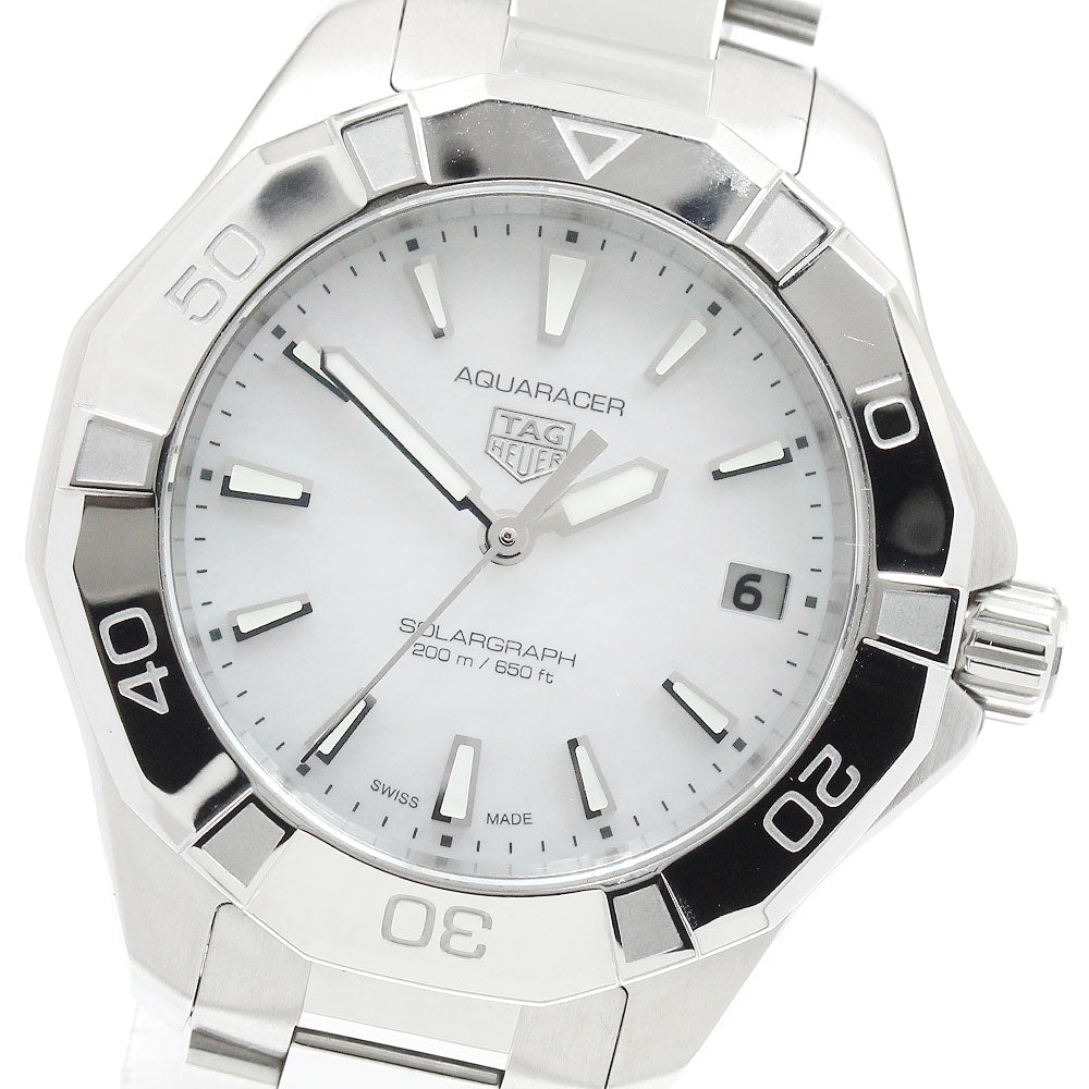TAG HEUER Aqua racer WBP1312.BA0005 Solar Powered Graph White shell Dial Solar Powered Ladies Watch_947301