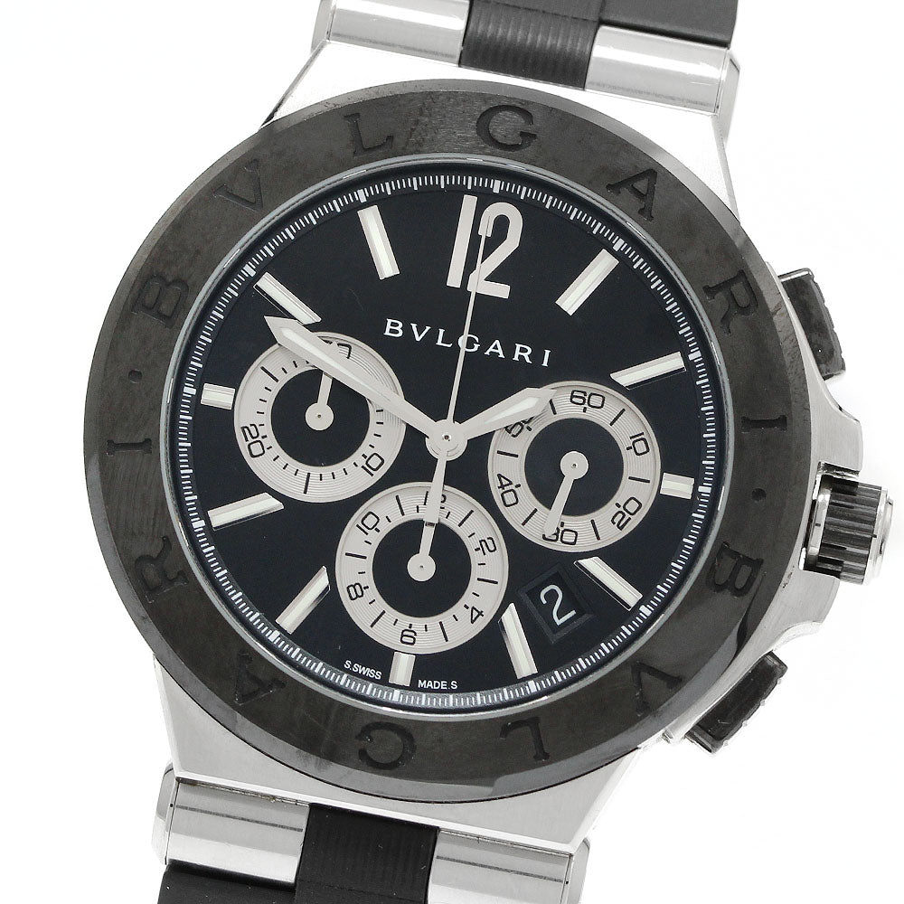 BVLGARI Diagono ceramic DG42SCCH Chronograph Automatic Men's Watch_947303