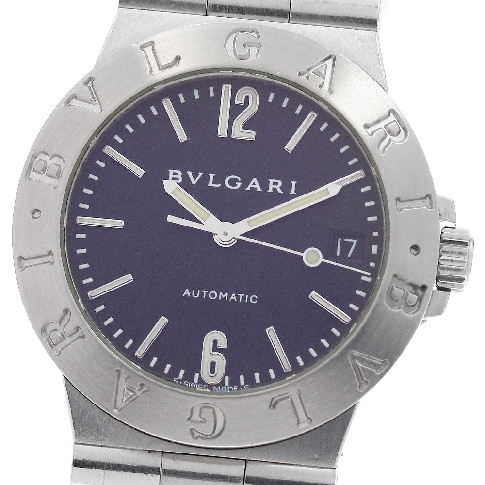 BVLGARI Diagono LCV35S Date Black Dial Automatic Men's Watch_947308