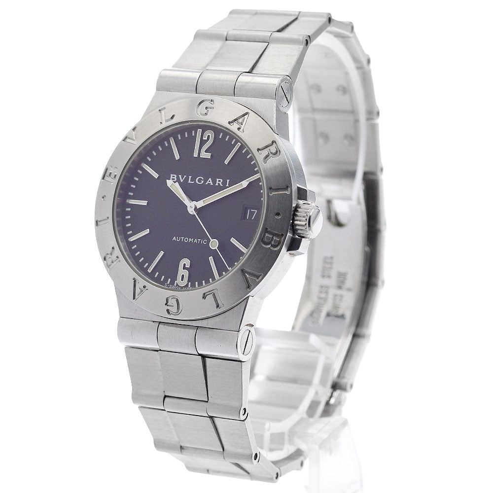 BVLGARI Diagono LCV35S Date Black Dial Automatic Men's Watch_947308
