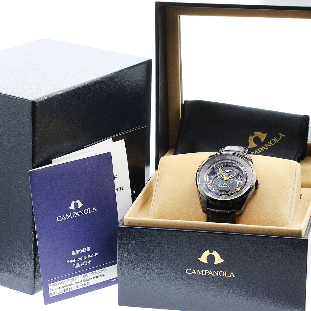 CITIZEN Campanola Star Appearance 8730-A1B7301/BU0024-02F Triple calendar black Dial Solar Powered Men's Watch_947312