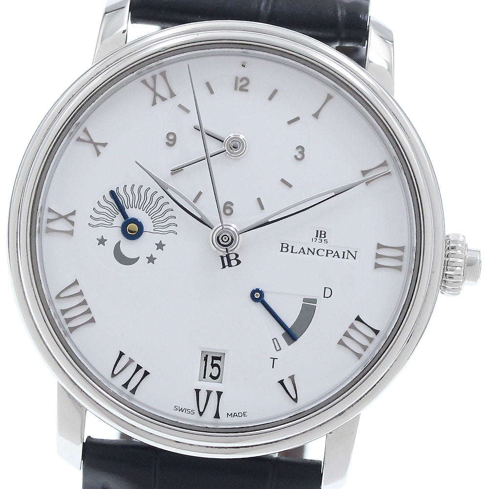 Blancpain Villeret Halftime Zone 6660-1127-55B Day & Night white Dial Automatic Men's Watch_947326