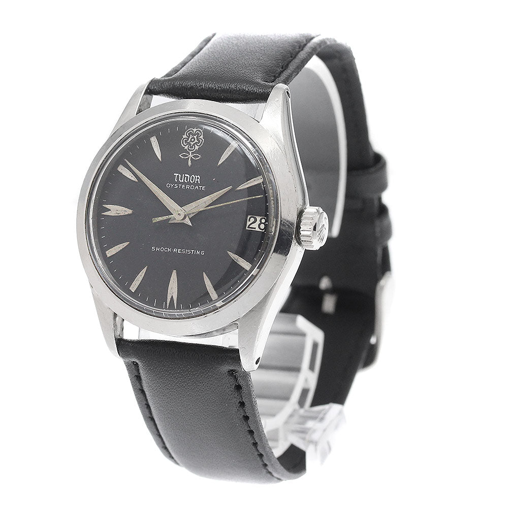 TUDOR Oyster Date 7974 Decabara black Dial Hand Winding Men's Watch_947415