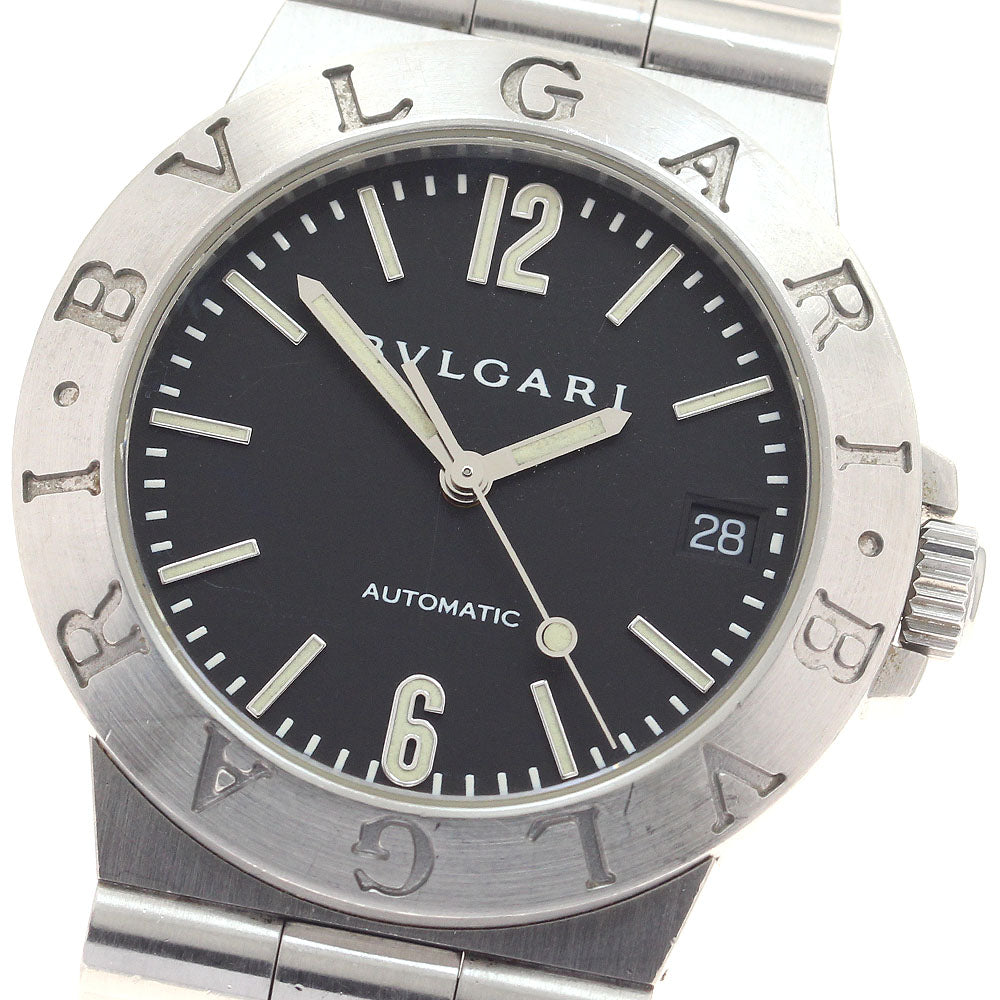 BVLGARI Diagono LCV35S Date Black Dial Automatic Men's Watch_947417