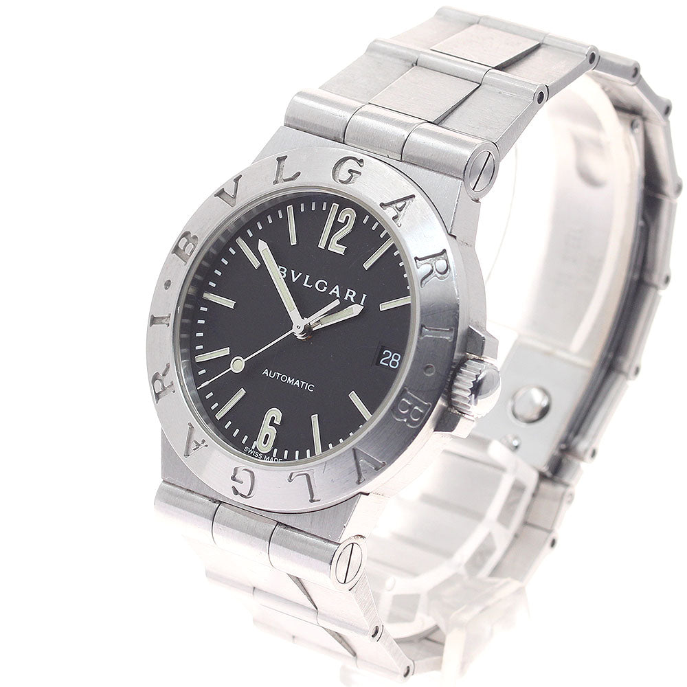 BVLGARI Diagono LCV35S Date Black Dial Automatic Men's Watch_947417
