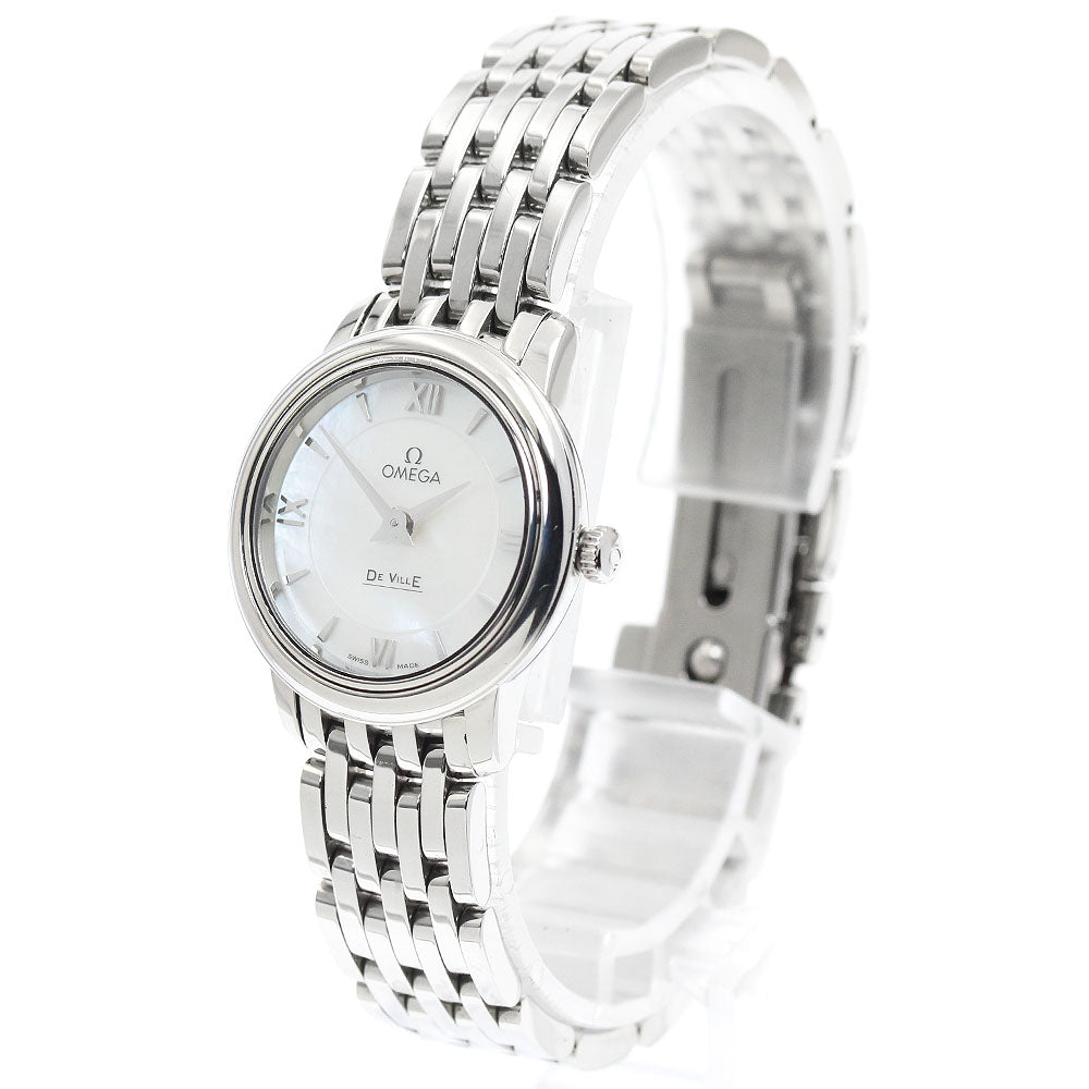OMEGA De Ville Prestige 424.10.24.60.05.001 Shell dial White shell Dial Quartz Ladies Watch_947432