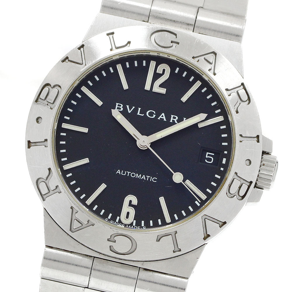 BVLGARI Diagono LCV35S Date Black Dial Automatic Men's Watch_947433