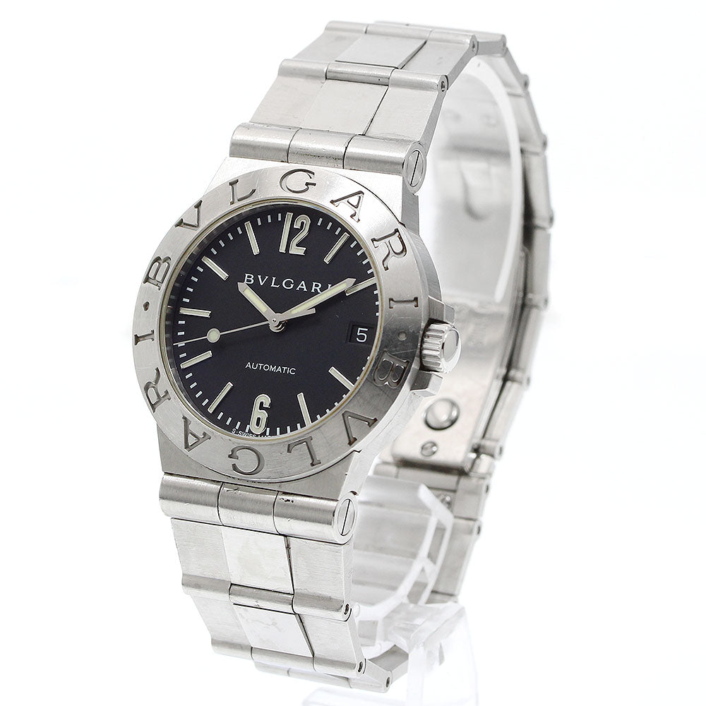 BVLGARI Diagono LCV35S Date Black Dial Automatic Men's Watch_947433