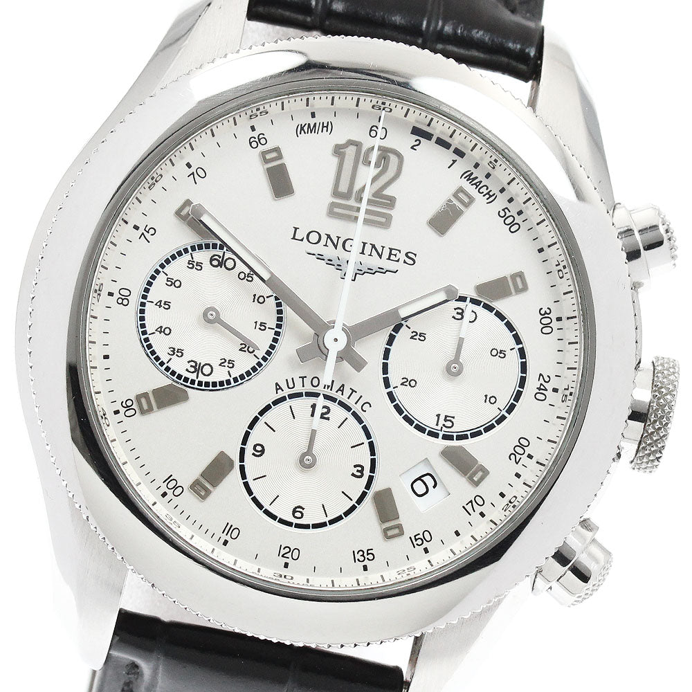 LONGINES Gran Vitez L3.635.4 Chronograph Silver Dial Automatic Men's Watch_947436