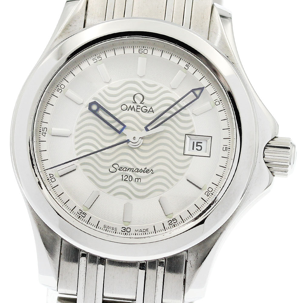 OMEGA Seamaster120 2571.31 Date Silver Dial Quartz Ladies Watch_947442