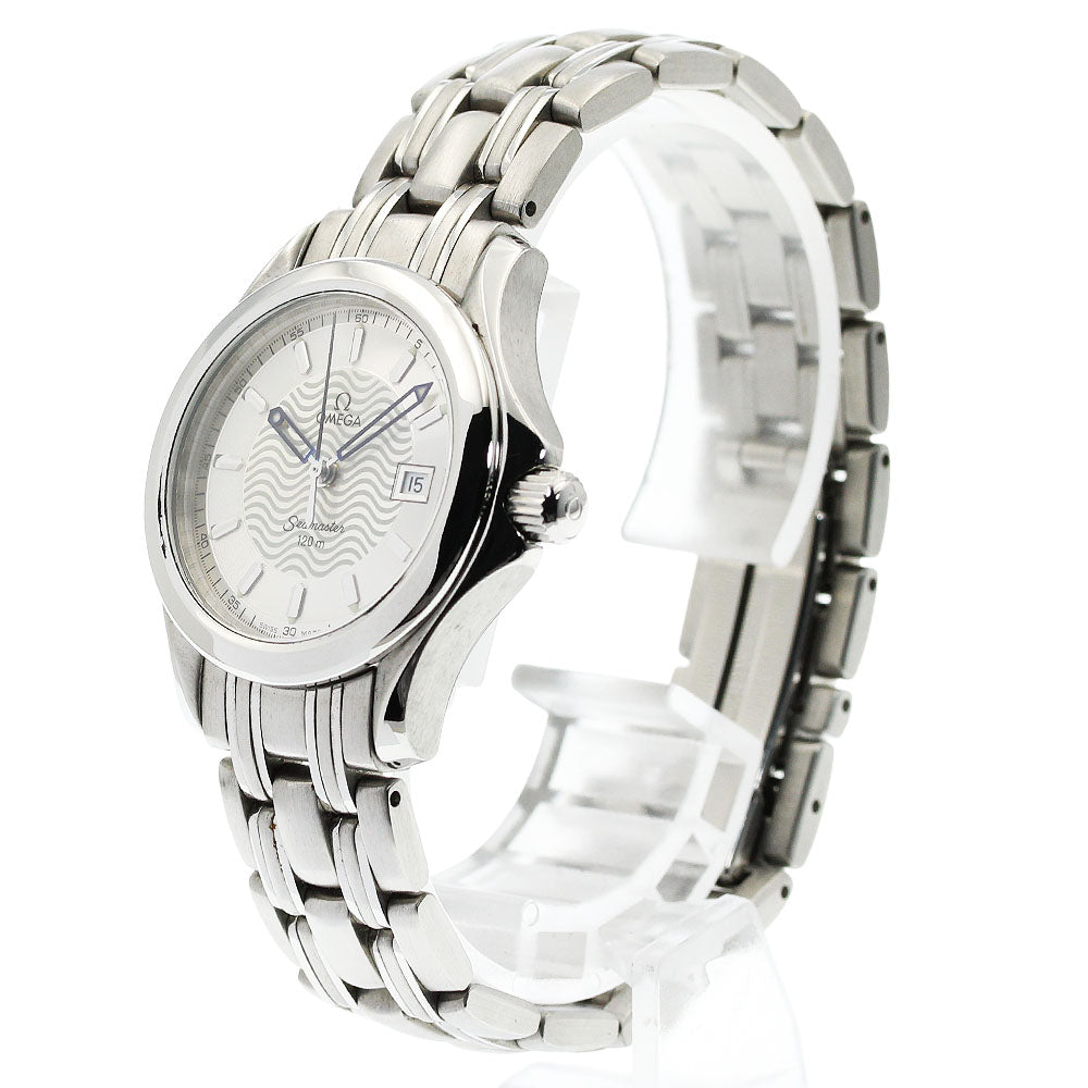 OMEGA Seamaster120 2571.31 Date Silver Dial Quartz Ladies Watch_947442
