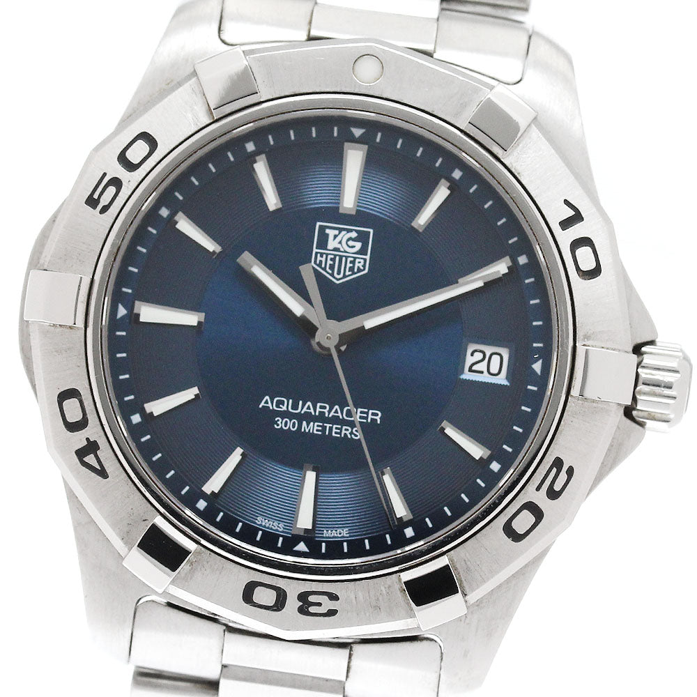 TAG HEUER Aqua racer WAP1112 Date Navy Dial Quartz Men's Watch_947454