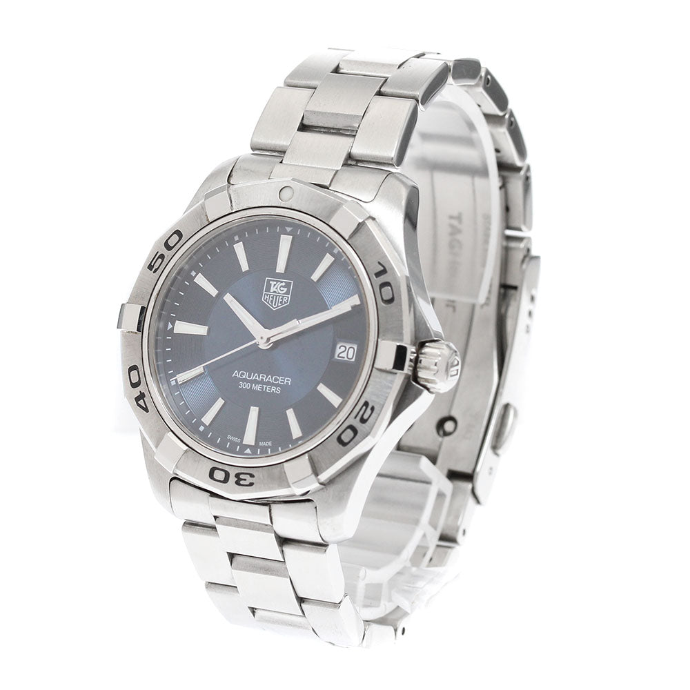 TAG HEUER Aqua racer WAP1112 Date Navy Dial Quartz Men's Watch_947454