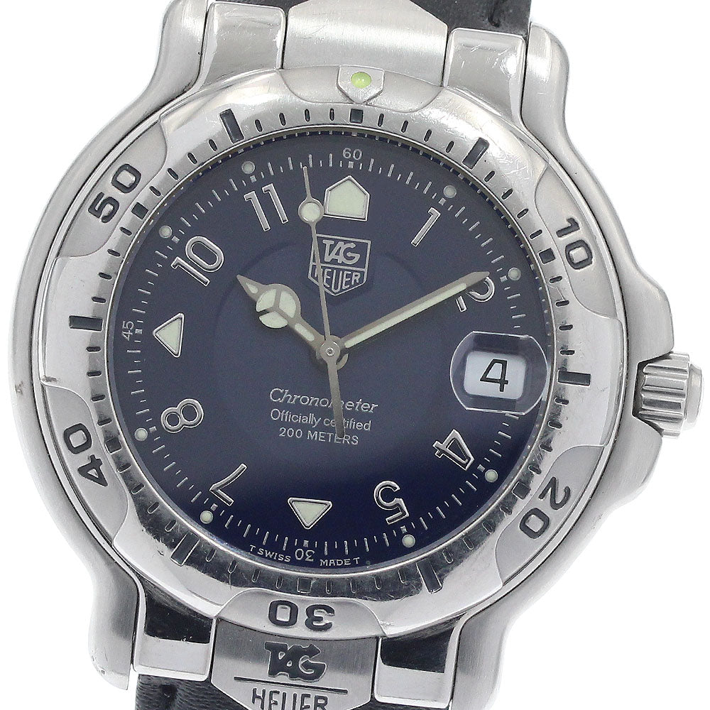 TAG HEUER 6000 series WH5113-K1 Date Navy Dial Automatic Men's Watch_947472