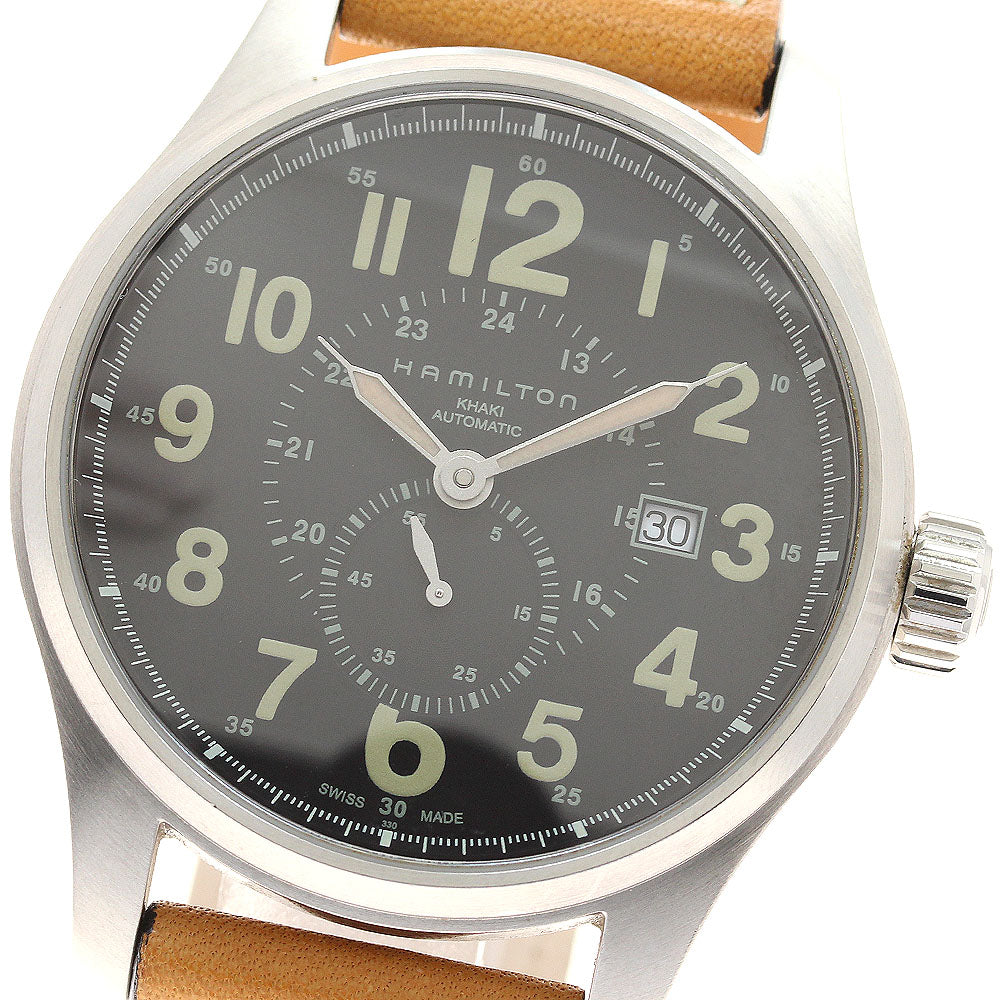 HAMILTON Khaki Field Officer H706550 Black Dial Automatic Men's Watch_947495