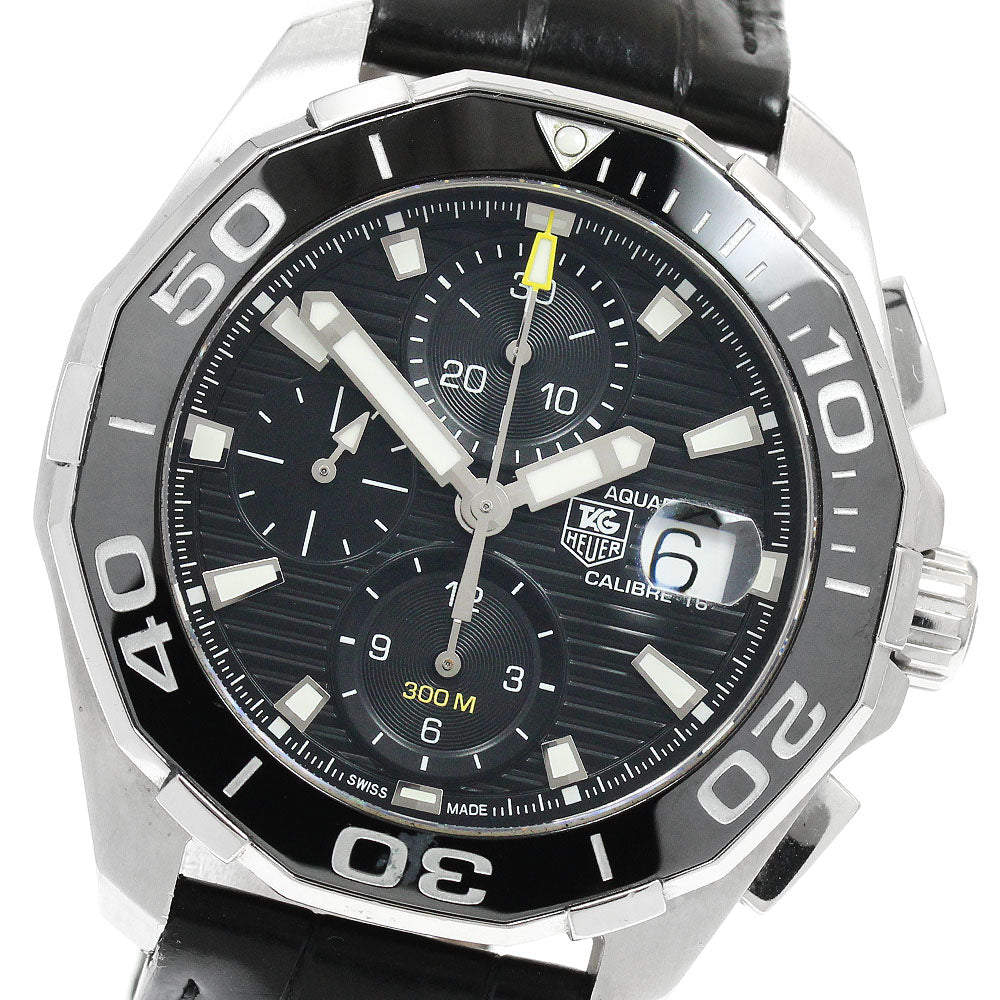 TAG HEUER Aquaracer caliber 16 CAY211A-0 Chronograph black Dial Automatic Men's Watch_947497
