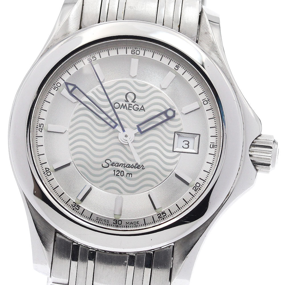 OMEGA Seamaster120 2571.31 Date Silver Dial Quartz Ladies Watch_947512