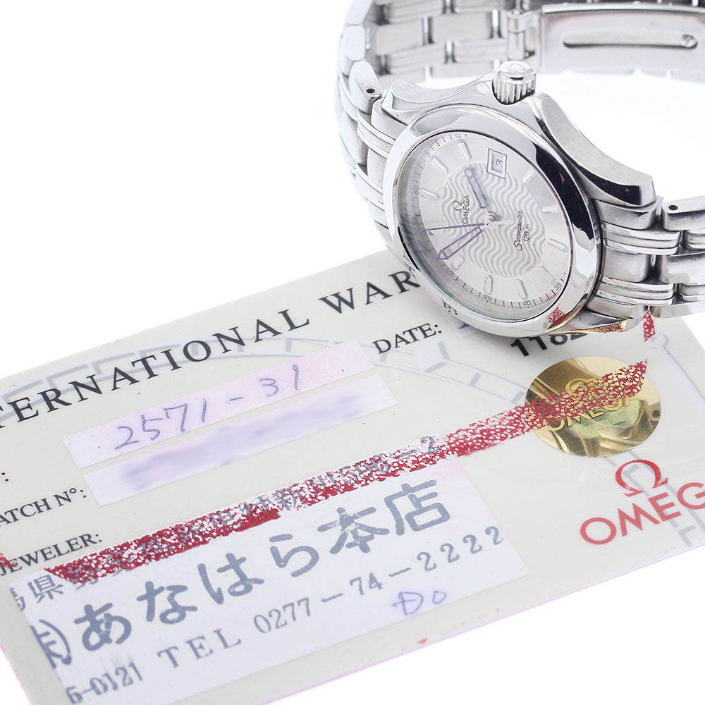 OMEGA Seamaster120 2571.31 Date Silver Dial Quartz Ladies Watch_947512