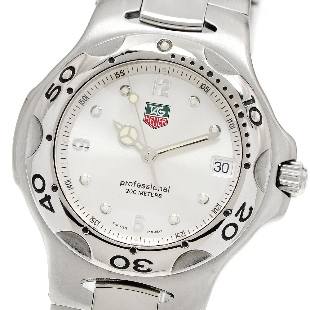 TAG HEUER Kylium WL1114 Date Silver Dial Quartz Men's Watch_947514