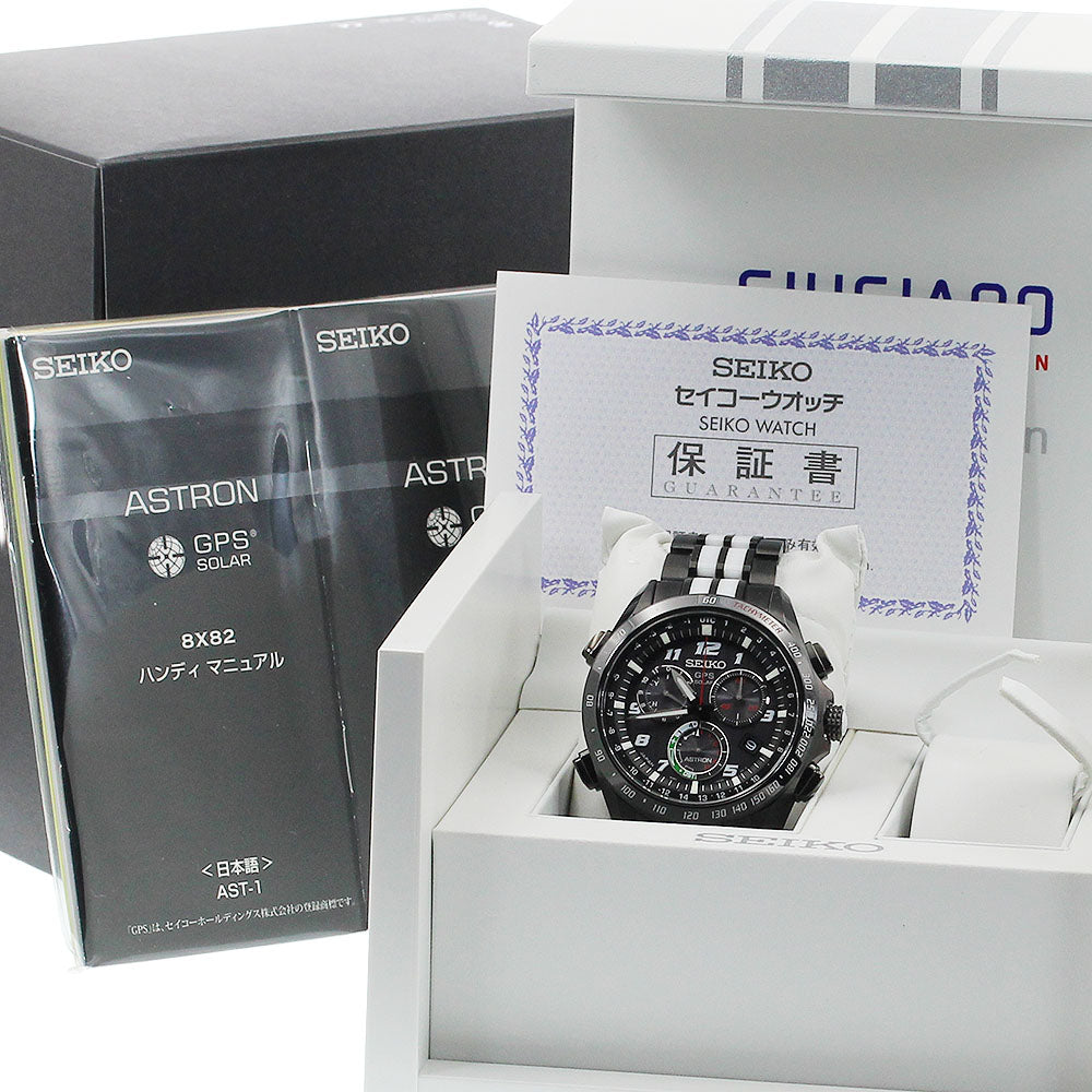 SEIKO Astron SBXB037/8X82-0AL0-1 Giugiaro design, limited edition of 5000 pieces. black Dial Solar Powered Radio Men's Watch_947530
