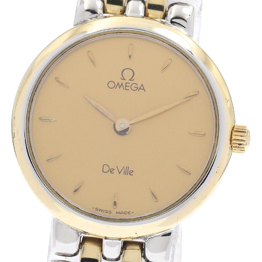 OMEGA De Ville gold Dial Quartz Ladies Watch_947857