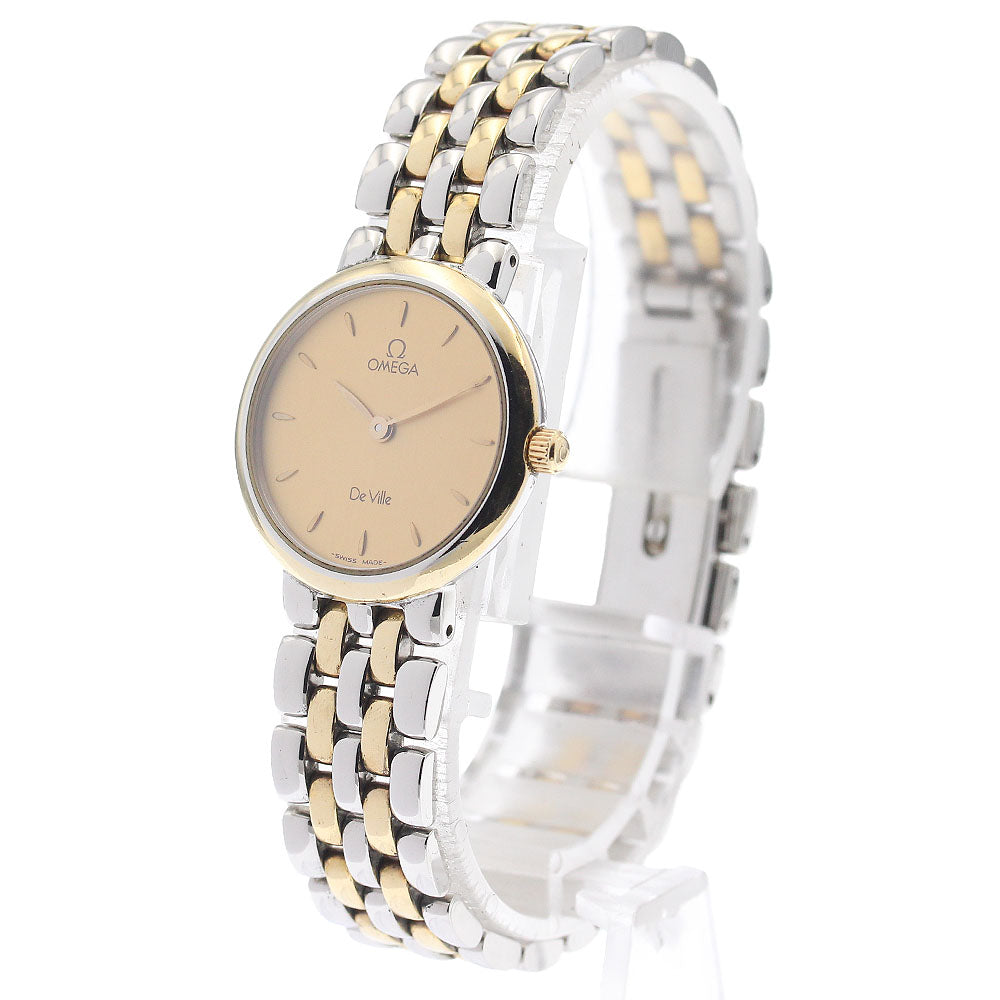 OMEGA De Ville gold Dial Quartz Ladies Watch_947857