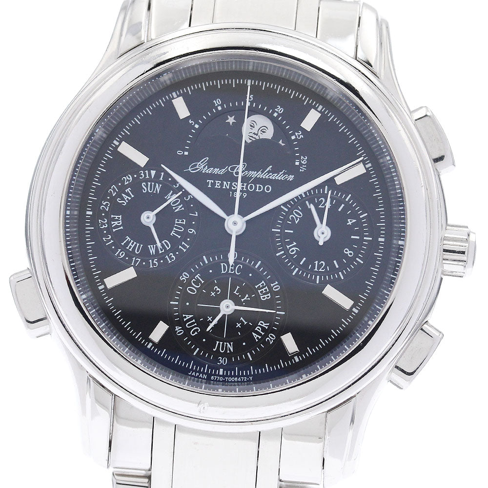 TENSHODO Grand complication 6770-T003702 Moon phase Quartz Men's Watch_947897
