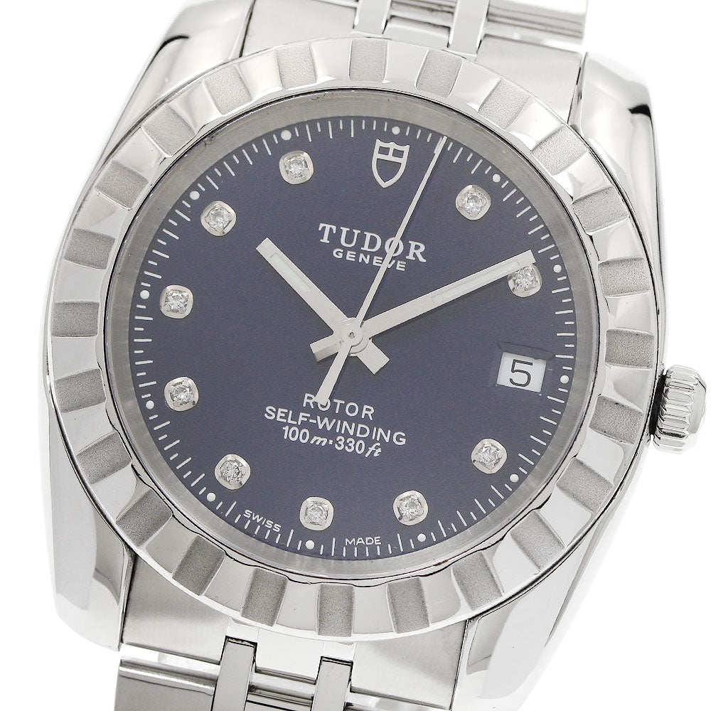 TUDOR Classic 21010 Date Navy Dial Automatic Men's Watch_948029