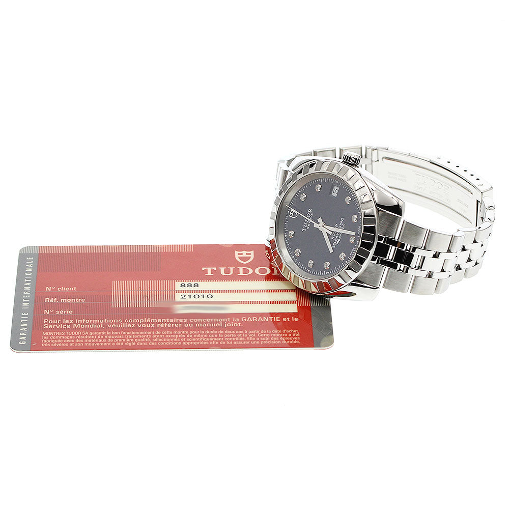 TUDOR Classic 21010 Date Navy Dial Automatic Men's Watch_948029
