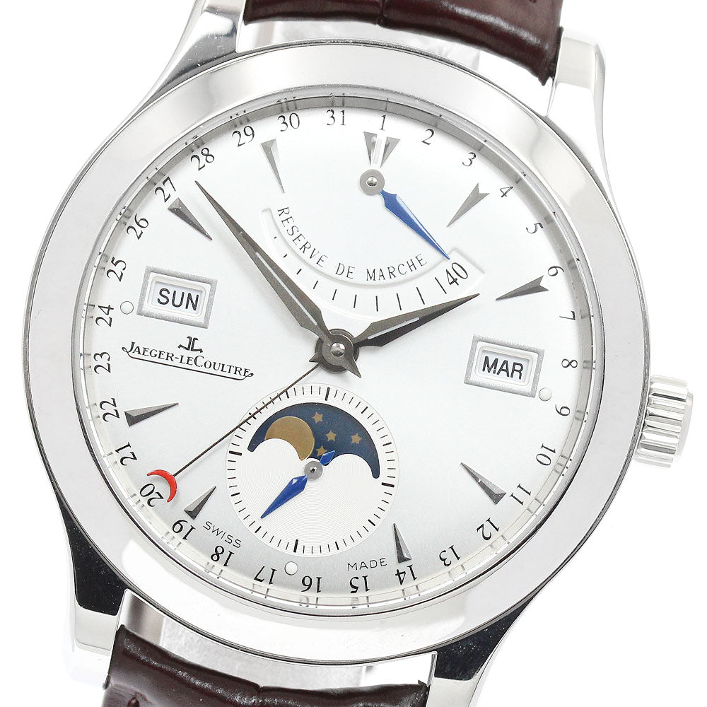 JAEGER-LECOULTRE Master Calendar Q151842A Moon phase power reserve Silver Dial Automatic Men's Watch_948037