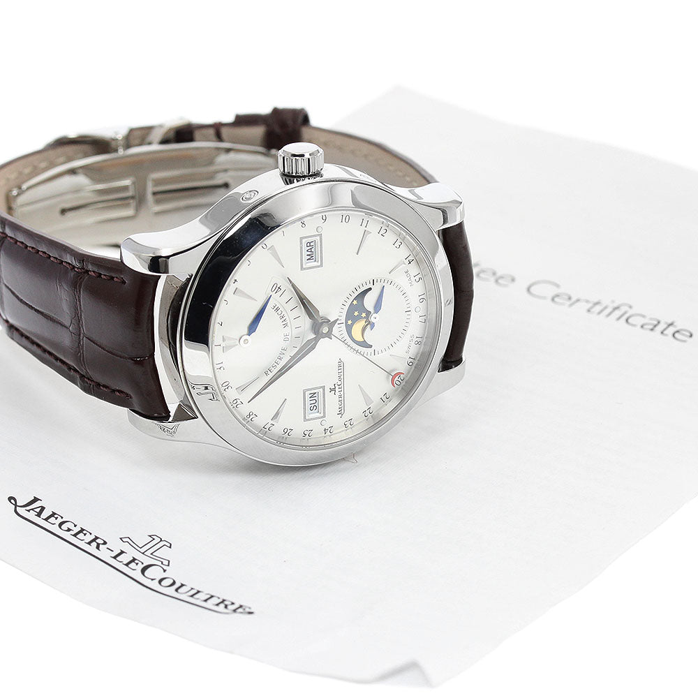 JAEGER-LECOULTRE Master Calendar Q151842A Moon phase power reserve Silver Dial Automatic Men's Watch_948037