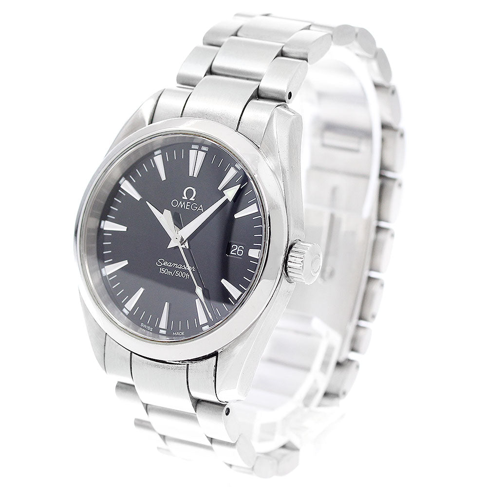 OMEGA Seamaster Aqua Terra 2518.50 Date black Dial Quartz Boy's Watch_948043