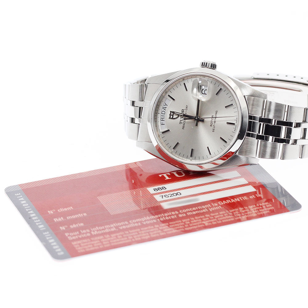 TUDOR Prince Date Day 76200 Silver Dial Automatic Men's Watch_948044