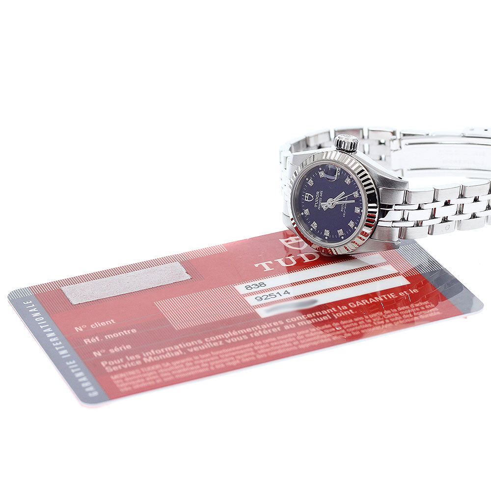 TUDOR Princess Date 92514 WG bezel 10P blue Dial Automatic Ladies Watch_948051