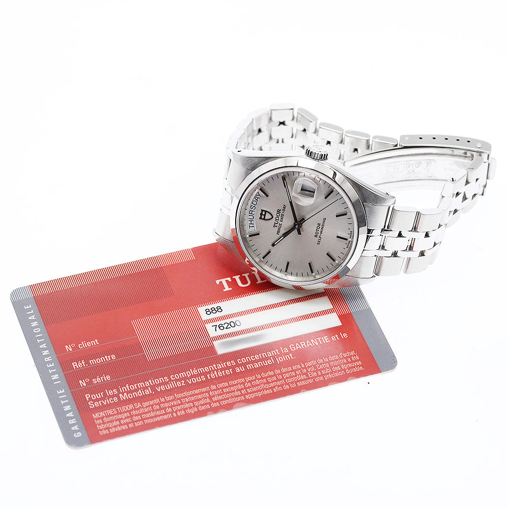 TUDOR Prince Date Day 76200 Silver Dial Automatic Men's Watch_948061
