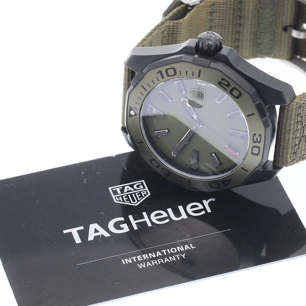 TAG HEUER Aqua racer WAY208E Date khaki Dial Automatic Men's Watch_948068