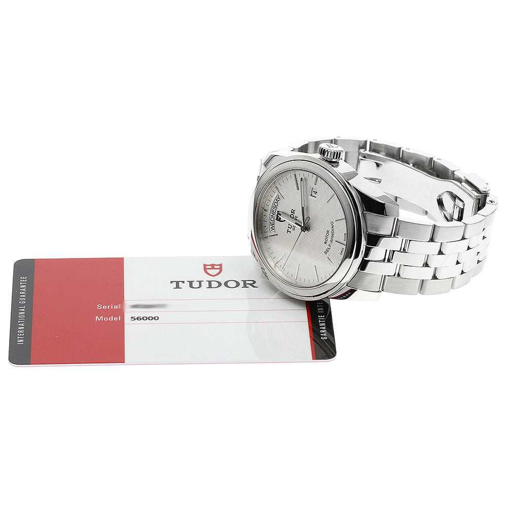 TUDOR Glamor Date Day 56000 Silver Dial Automatic Men's Watch_948072