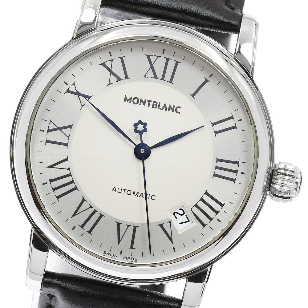 MONTBLANC Meisterstic 7042 Date Silver Dial Automatic Men's Watch_948240