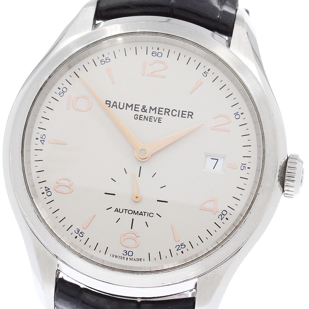 Baume & Mercier Clifton 65717 Small Second Date Silver Dial Automatic Men's Watch_948241