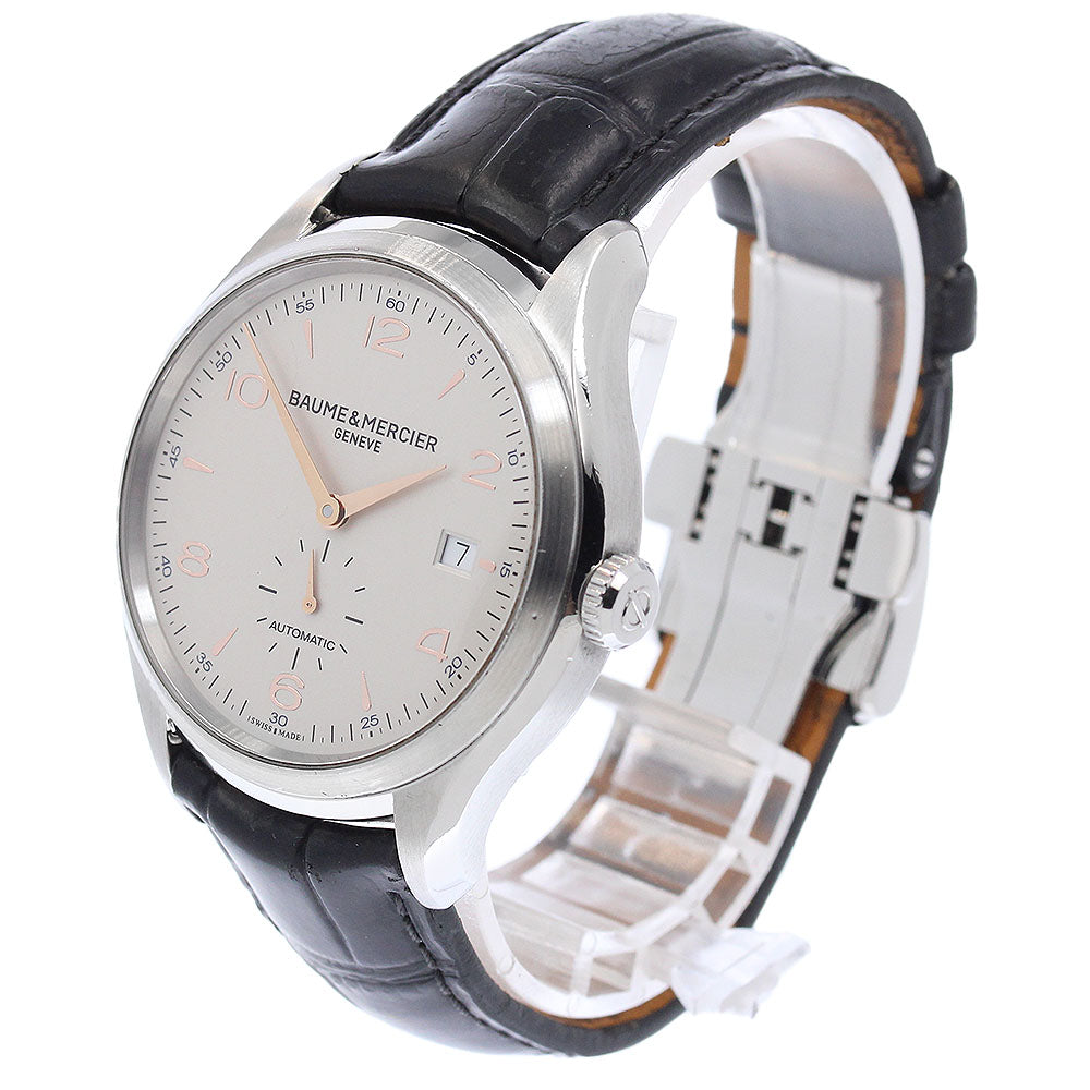 Baume & Mercier Clifton 65717 Small Second Date Silver Dial Automatic Men's Watch_948241