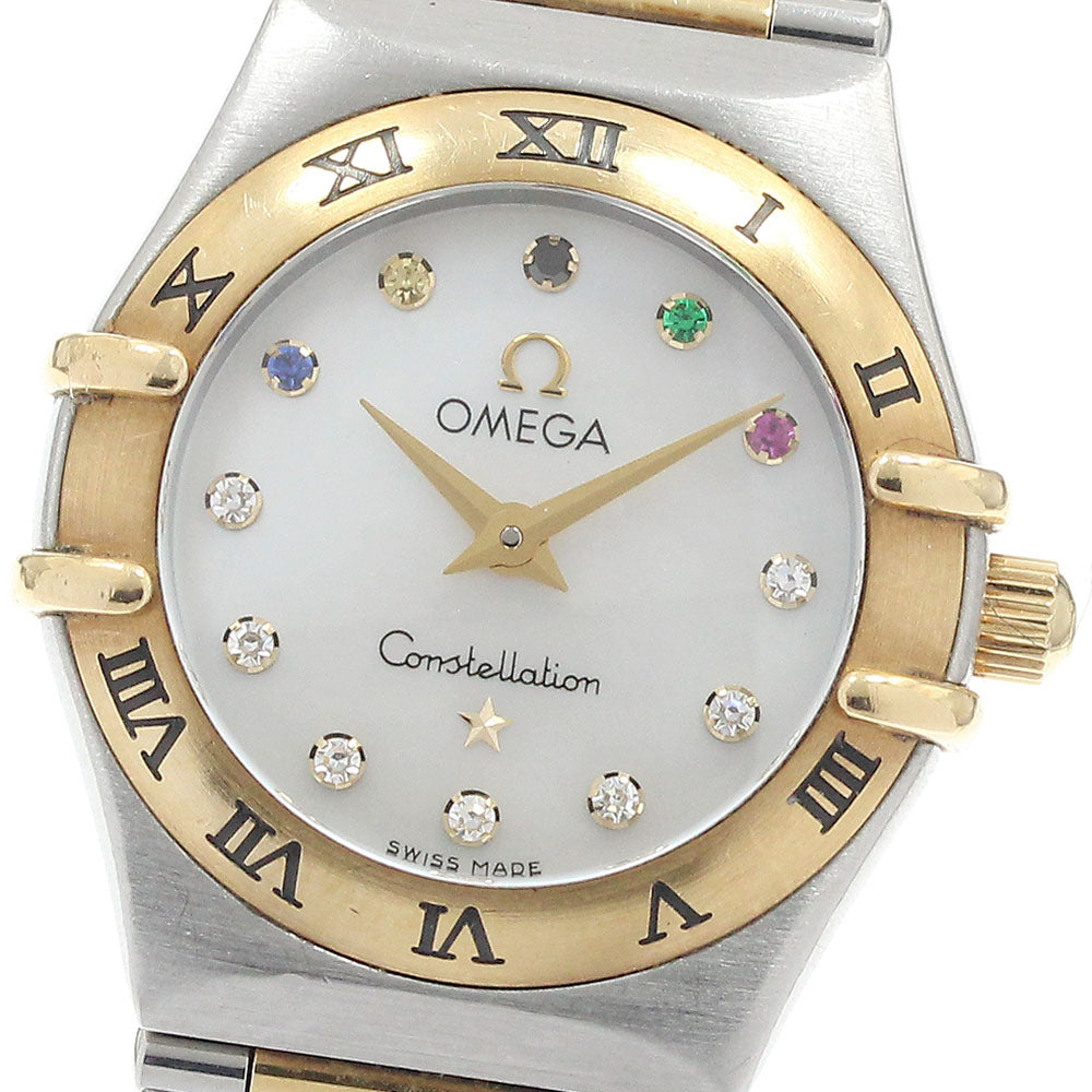 OMEGA Constellation Mini Beijing Olympics Collection 111.20.23.60.55.001 Limited edition of 2008 pieces: Multicolored stones White shell Dial Quartz Ladies Watch_948251