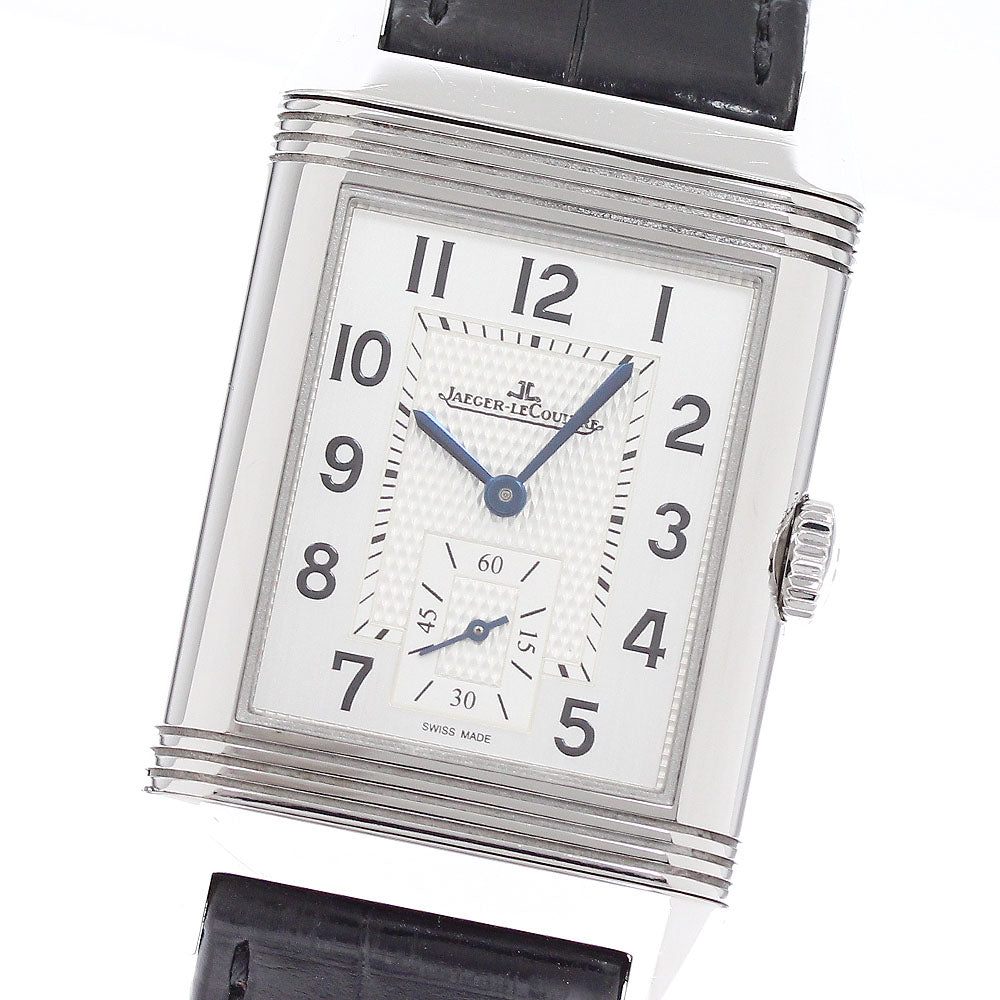 JAEGER-LECOULTRE Reverso Classic Duo 215.8.D4/Q3848420 Small seconds Black / Silver Dial Hand Winding Men's Watch_948273