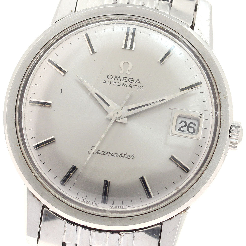 OMEGA Seamaster 166.003SP Date cal.565 Rice Bracelet Silver Dial Automatic Men's Watch_948284