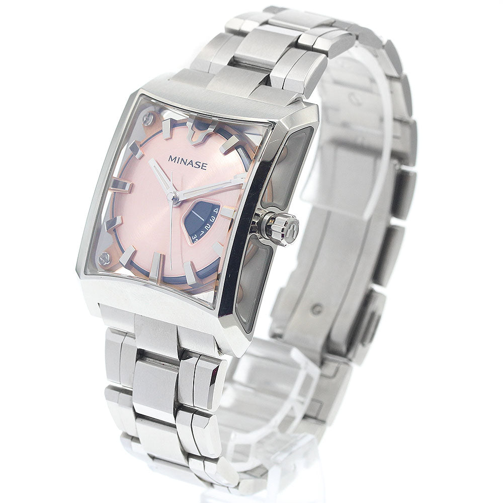 MINASE Five windows VM07-M025 Mid-size Date pink Dial Automatic Men's_948290