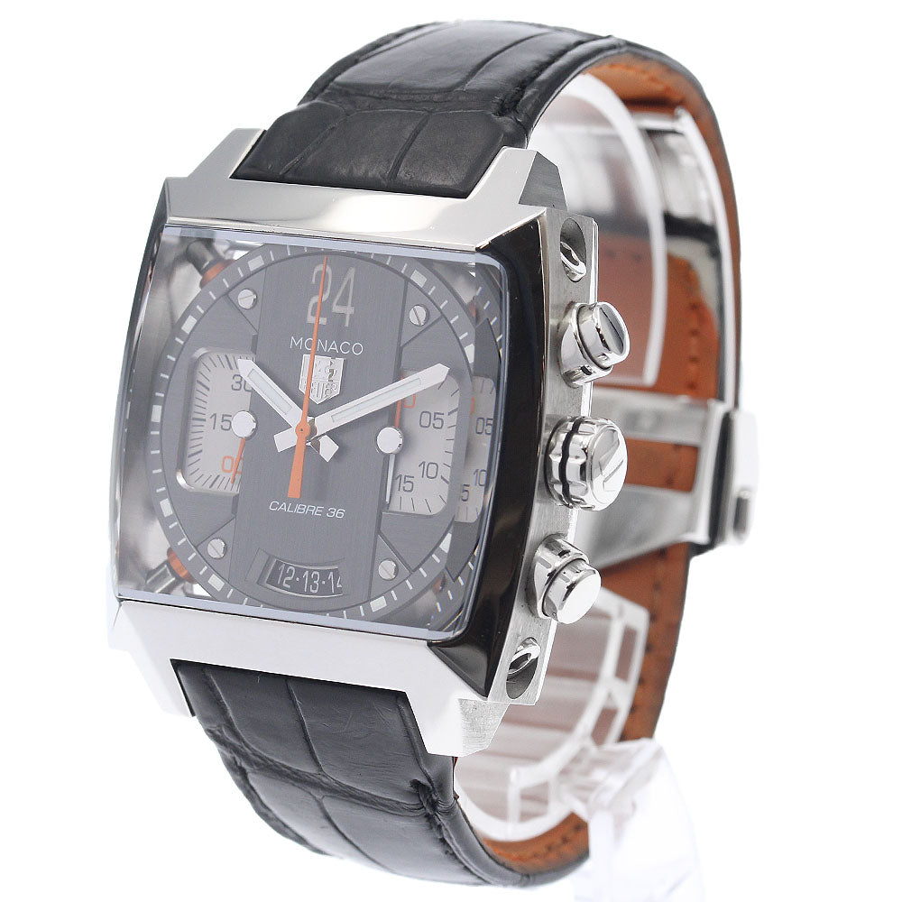 TAG HEUER Monaco 24 Twenty-Four Racing CAL5112 Chronograph caliber 36 gray Dial Automatic Men's Watch_948296